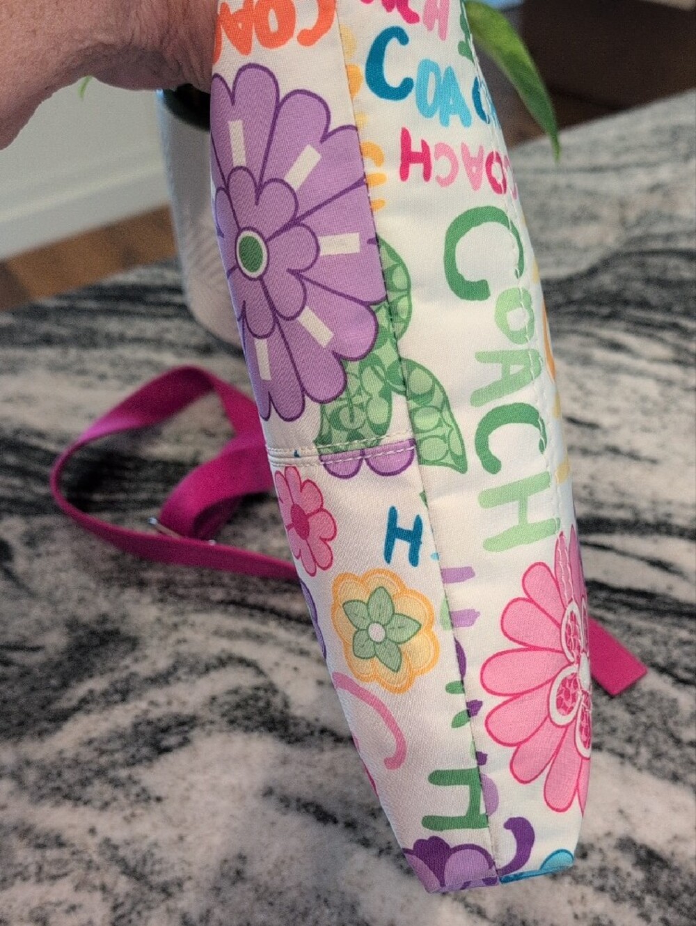 Coach Poppy Daisy Floral Graffiti Crossbody Bag - RARE - Picture 10 of 11